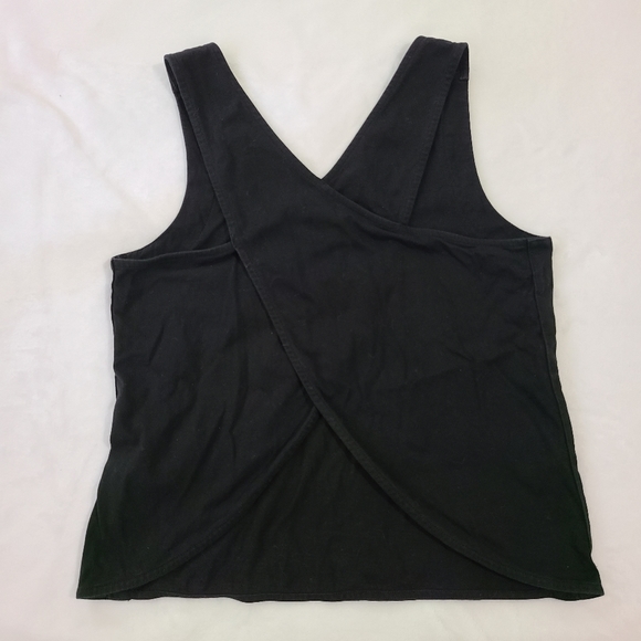 Madewell Cross Back Crop Tank Black XS - Picture 5 of 7